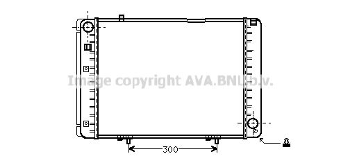 AVA QUALITY COOLING Radiaator,mootorijahutus MSA2134